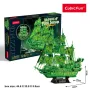 CubicFun Пъзел 3D кораб Flying Dutchman 360ч. Glow in the dark T4041h, снимка 2