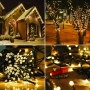 SD 12 - Соларни коледни лампички 12 метра , 100 лампи 5 програми , 4 цвята по избор, снимка 7