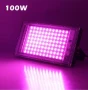 100W LED UV прожектор - черна светлина - водоустойчив, снимка 1