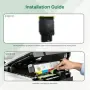 Нова C410 тонер касета Black с чип за Xerox C410 C415 до 2400 страници черно мастило печат принтер, снимка 6