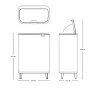 Двоен Кош за смет Brabantia ‎Bo Touch Hi 130625 2х30литра кош за отпадъци разделно събиране , снимка 8