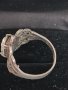 Сребърен пръстен с сапфир ЗЕ, снимка 3