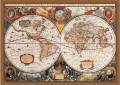 Пъзел 2000 части 17th Century World Map Puzzle , снимка 1 - Игри и пъзели - 36093297