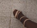 Дамски сандали 45номер, снимка 1 - Дамски обувки на ток - 41564584