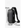 Мъжка чанта за през рамо Crossbody с USB зареждане, водоустойчива и с противокраден джоб, снимка 5
