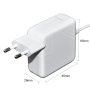 Зарядно за лаптоп Apple -45W- 14.85V 3.05A T tip G2 MagSafe2- заместител (033) - 24 месеца гаранция, снимка 3