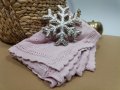 Бамбуково Одеяло за Дете или Бебе, стил Дантела - Цвят Розово, снимка 3