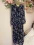 Разкошна феерична нова дълга елегантна романтична рокля Reaerved флорален нежен принт цветя , снимка 12