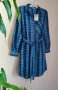 Нова карирана рокля-риза B.Young Collection, снимка 2