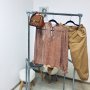 Уникално съчетан дамски комплект от 3 части- риза, панталон и мини чанта, М р-р, снимка 1