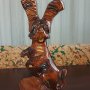 Дърворезбован заек, снимка 1