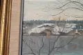 Стара картина масло върху платно, снимка 4