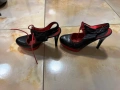 Подарявам - Дамски летни затворени обувки на ток номер 35 стелка 22см. ток 11см., снимка 2