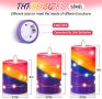 Нов комплект 3 броя безпламъчни LED свещи с дистанционно таймер декорация, снимка 2