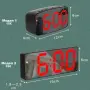 Настолен LCD Електронен Дигитален Часовник с Температура и Календар.Електрически Светещи часовници, снимка 3