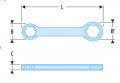 FACOM 68B.8X9Н Ключ тресчотка шестостен 8x9мм., снимка 3