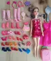 Кукла Barbie фризьорски салон, приказна коса, на къмпинг и Голям гардероб , снимка 15