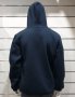 Нов мъжки суичър с качулка и джобчета, цвят антрацит, снимка 3