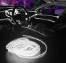 LED Бяла Диодна интериорна лента за табло 2 мт амбиентно осветление, снимка 2