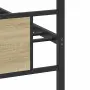 vidaXL Рамка за легло без матрак сонома дъб 80x200 см инженерно дърво, снимка 10