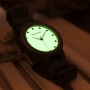 Мъжки часовник от тъмна дървесина със светещ в тъмното дисплей, снимка 8