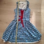 Баварски комплект Dirndl рокля с престилка Cottagecore XS , снимка 5