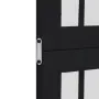 vidaXL Разделител за стая, 4 панела, черен, дърво пауловния масив, снимка 6