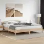 vidaXL Рамка за легло без матрак, 180x200 см, масивна чамова дървесина, снимка 2