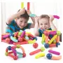 Магнитен конструктор игра Construction, Sticks Building многоцветна, 58 части, снимка 2