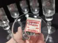 ретро стъклени чаши за ракия, снимка 5