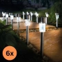 Комплект от 6 броя LED соларни лампи, снимка 13