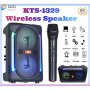 POLYGOLD USB FM BT Безжична звукова система с безжичен микрофон KTS-1329 (2Х6,5''), снимка 1 - Bluetooth тонколони - 39142569