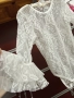 дантелено детско боди цвят екрю ,айвъри, снимка 3