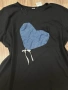 НОВА голяма еластична дамска тениска със сърце (размер 2ХЛ) с етикет, снимка 2