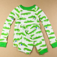 детска пижама комплект Carter's на крокодили 104 4-5 110, снимка 1 - Детски пижами - 34666452