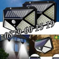 2 броя LED Соларна лампа, четворна 100LED сензорна соларна лампа, снимка 3 - Соларни лампи - 41103860