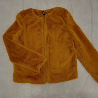Пухкаво палтенце от H&M с подарък шалче в тон , снимка 4 - Палта, манта - 38963687