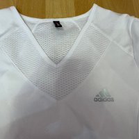 Бяла блуза Adidas , снимка 4 - Тениски - 40074153
