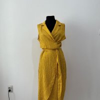 Жълта дамска рокля, снимка 1 - Рокли - 42055117
