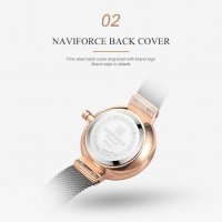 Дамски часовник NAVIFORCE Black/Gold 5013 RGBB., снимка 9 - Дамски - 34723528