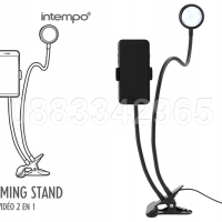 НОВИ! Селфи ринг лампа LED VLOGGING стойка за телефон 2в1, снимка 2 - Селфи стикове, аксесоари - 36502218
