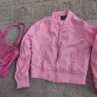 Розово яке + подарък чанта , снимка 1 - Якета - 44177309