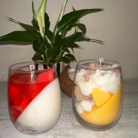 Ароматни свещи панакота-ягоди и манго, снимка 1 - Други - 44159335