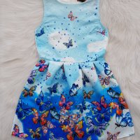 Детска рокля на пеперуди 10-12 години, снимка 2 - Детски рокли и поли - 40942015