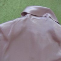  Дамска блуза сатен цвят пепел от рози, размер XL, снимка 11 - Блузи с дълъг ръкав и пуловери - 34095522