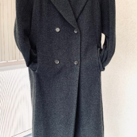 Дълго дизайнерско палто ANNA K вълна 80%, снимка 4 - Палта, манта - 44649815