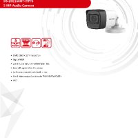 4в1 Hikvision DS-2CE16H0T-ITPFS2 5MPx AoC Вграден Микрофон EXIR IR 25 Mетра Нощно Виждане Infrared, снимка 2 - HD камери - 41503092