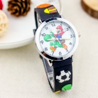 Супер Марио Super Mario силиконова верижка детски ръчен часовник , снимка 3 - Детски - 26214601