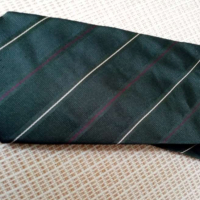 копринена вратовръзка outline тъмно зелено, снимка 4 - Други - 36485199