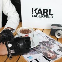 Кожени ръкавици Karl Lagerfeld, снимка 3 - Ръкавици - 41352798